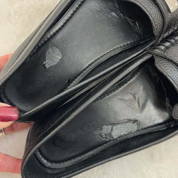 Coach Womens Fredrica Leather Loafer Shoes Slip On Black 6.5 - Picture 10 of 11